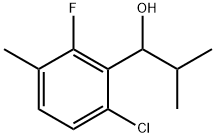 1-(6-chloro-2-fluoro-3-methylphenyl)-2-methylpropan-1-ol Structure