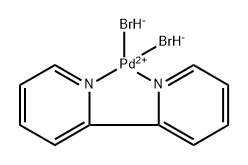 Palladium, (2,2'-bipyridine-κN1,κN1')dibromo-, (SP-4-2)- 化学構造式