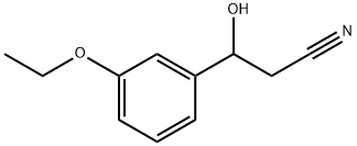 3-Ethoxy-β-hydroxybenzenepropanenitrile Structure