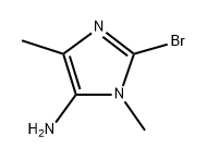 2-bromo-1,4-dimethyl-1H-imidazole-5-amine Struktur