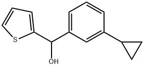 (3-cyclopropylphenyl)(thiophen-2-yl)methanol Structure