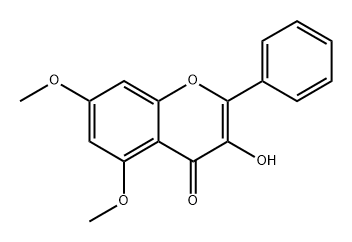 3-HYDROXY-5,7-DIMETHOXYFLAVONE 结构式