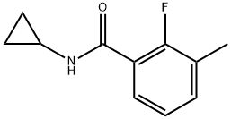 N-cyclopropyl-2-fluoro-3-methylbenzamide,1523635-90-6,结构式