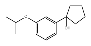 1-(3-isopropoxyphenyl)cyclopentanol 结构式