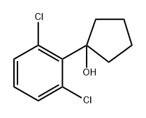 1-(2.6-二氯苯)环戊醇,1526376-89-5,结构式