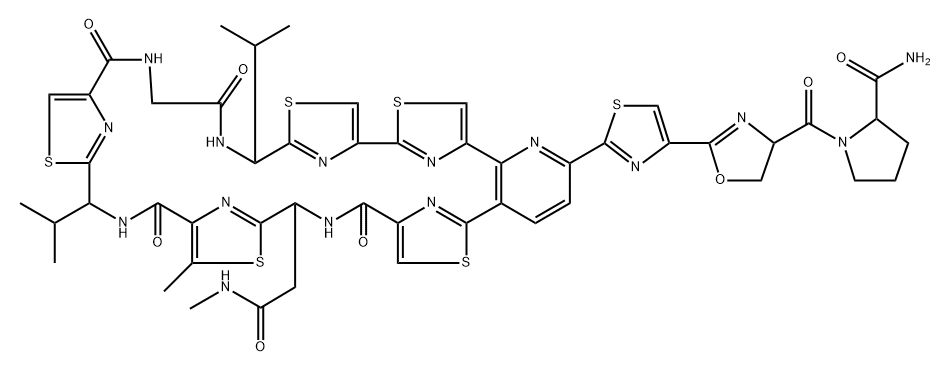 淀硫霉素 A, 152741-89-4, 结构式