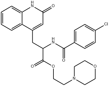 1527495-76-6 4-Quinolinepropanoic acid, α-[(4-chlorobenzoyl)amino]-1,2-dihydro-2-oxo-, 2-(4-morpholinyl)ethyl ester