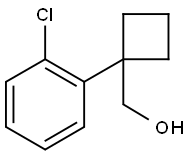 1-(2-chlorophenyl)cyclobutyl]methanol Structure