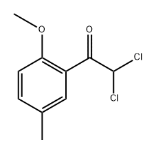 2,2-dichloro-1-(2-methoxy-5-methylphenyl)ethanone Struktur