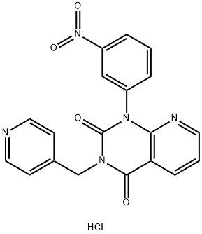 1-(3-硝基苯基)-3-(吡啶-4-基甲基)吡啶并[2,3-D]嘧啶-2,4(1H,3H)-二酮盐酸盐 结构式