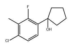 1-(4-chloro-2-fluoro-3-methylphenyl)cyclopentanol Structure