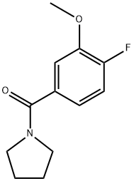 (4-fluoro-3-methoxyphenyl)(pyrrolidin-1-yl)methanone Struktur