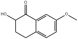 2-羟基-7-甲氧基-3,4-二氢萘-1(2H)-酮 结构式