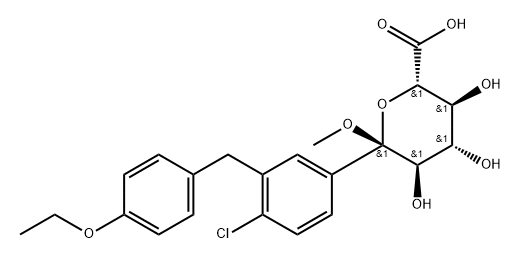 Ertugliflozin-Acid Impurity Struktur