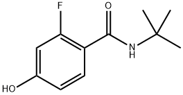 N-(tert-butyl)-2-fluoro-4-hydroxybenzamide Struktur