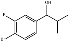 1-(4-bromo-3-fluorophenyl)-2-methylpropan-1-ol Structure