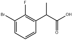 Benzeneacetic acid, 3-bromo-2-fluoro-α-methyl- Struktur