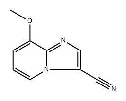 8-methoxyimidazo[1,2-a]pyridine-3-carbonitrile 化学構造式