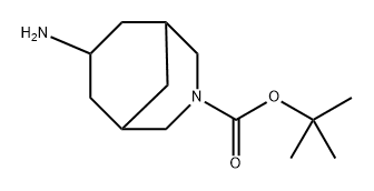 tert-Butyl 7-amino-3-azabicyclo[3.3.1]nonane-3-carboxylate Struktur