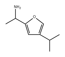 1-(4-isopropylfuran-2-yl)ethan-1-amine 结构式