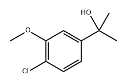 2-(4-氯-3-甲氧基苯基)丙-2-醇, 1531568-56-5, 结构式