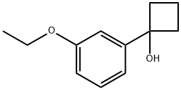 1-(3-乙氧基苯基)环丁醇 结构式