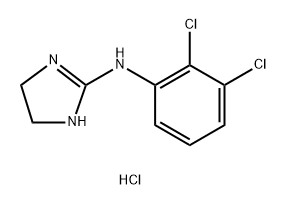 2-[(2,3-ジクロロフェニル)アミノ]-2-イミダゾリン·塩酸塩 化学構造式
