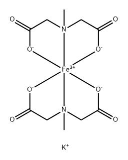 153352-59-1 potassium bis(N-carboxymethyl)-N-methyl-glycinato-(2-)N,O,O,N)-ferrate-(1-) monohydrate