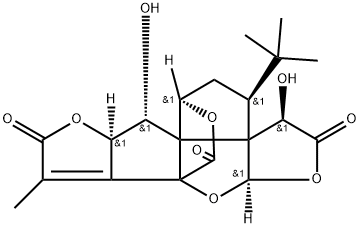 银杏内酯K, 153355-70-5, 结构式