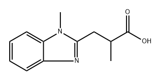 2-Methyl-3-(1-methyl-1h-benzo[d]imidazol-2-yl)propanoic acid Structure