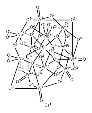 cesium silicon triperoxyniobium polyoxotungstate 化学構造式