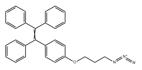 (2-(4-(3-azidopropoxy)phenyl)ethene-1,1,2-triyl)tribenzene Structure