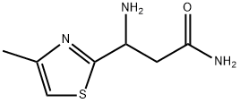 2-Thiazolepropanamide, β-amino-4-methyl- Struktur