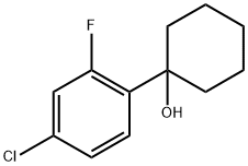 1-(4-chloro-2-fluorophenyl)cyclohexanol Structure