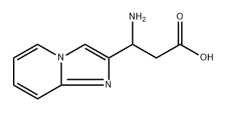 3-氨基-3-(咪唑并[1,2-A]吡啶-2-基)丙酸,1536154-98-9,结构式