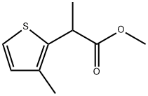 2-Thiopheneacetic acid, α,3-dimethyl-, methyl ester Struktur