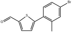 5-(4-Bromo-2-methylphenyl)thiophene-2-carbaldehyde Structure