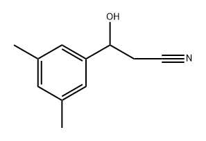 3-(3,5-二甲基苯基)-3-羟基丙腈 结构式