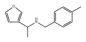 3-Furanmethanamine, α-methyl-N-[(4-methylphenyl)methyl]- Structure