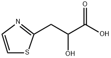 2-Thiazolepropanoic acid, α-hydroxy- Structure