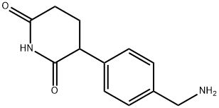 2,6-Piperidinedione, 3-[4-(aminomethyl)phenyl]- Structure