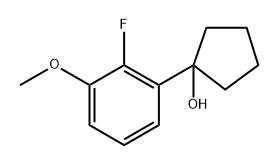 1-(2-fluoro-3-methoxyphenyl)cyclopentanol 结构式