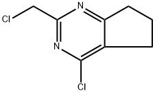 4-Chloro-2-(chloromethyl)-5H,6H,7H-cyclopenta[d]pyrimidine Structure