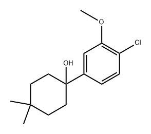 1-(4-chloro-3-methoxyphenyl)-4,4-dimethylcyclohexanol,1540351-26-5,结构式