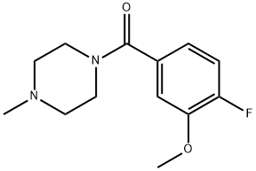 (4-fluoro-3-methoxyphenyl)(4-methylpiperazin-1-yl)methanone Structure