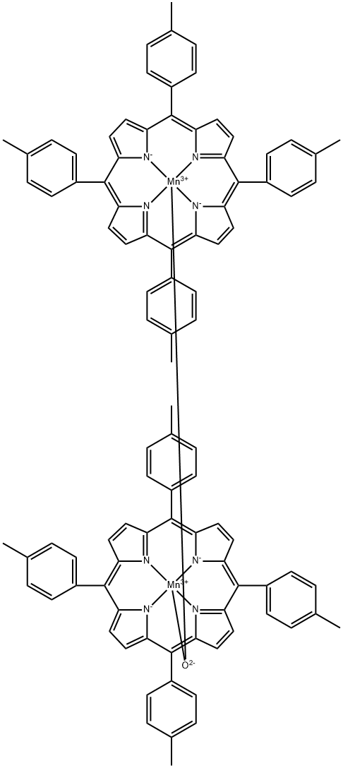 manganese(III)meso-tetrakis(4-methylphenyl)porphine-μ-oxodimer Struktur