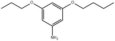 3-Butoxy-5-propoxybenzenamine Structure