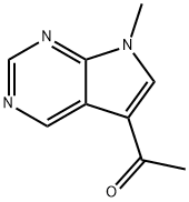 1-{7-methyl-7H-pyrrolo[2,3-d]pyrimidin-5-yl}ethan-1-one,1541052-04-3,结构式