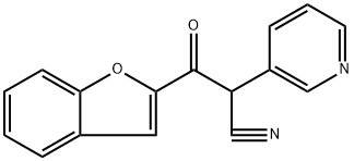 3-(1-benzofuran-2-yl)-3-oxo-2-(pyridin-3-yl)propanenitrile 结构式