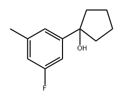 1-(3-fluoro-5-methylphenyl)cyclopentanol,1541082-38-5,结构式